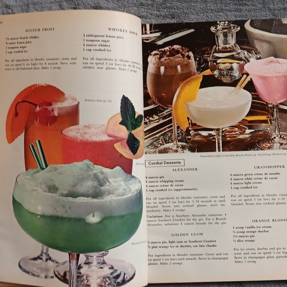 1969 Vintage Blender Cookbook, Retro 60s 70s  Kitchen Decor, Cottagecore Farm - Picture 9 of 12